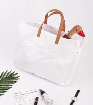 Stylish and eco-friendly paper handbags and checked bags