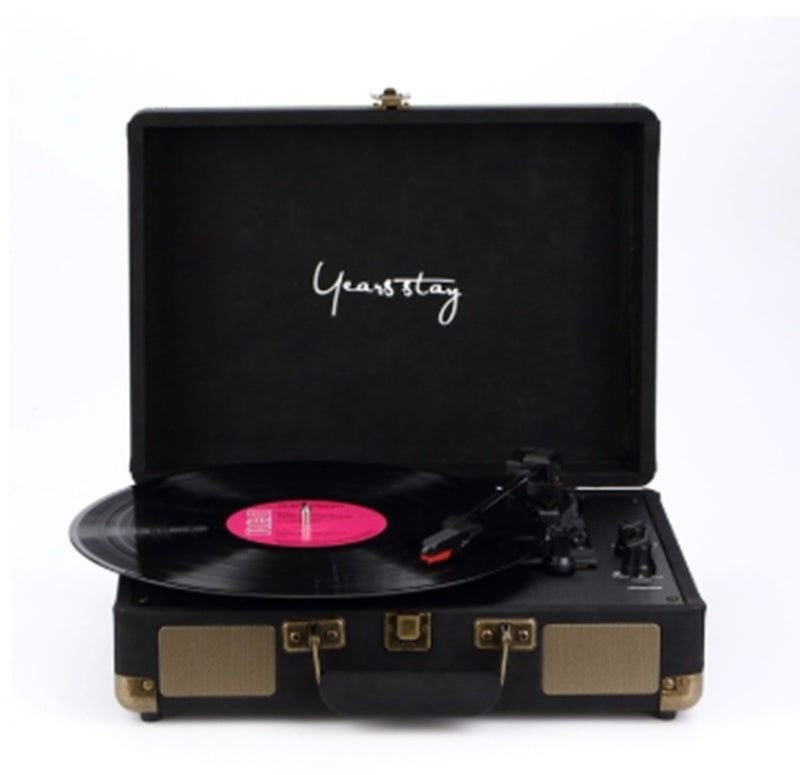 Leather Case Bluetooth Phonograph Turntable