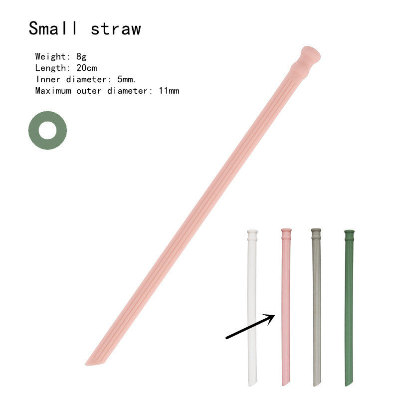 Silicone Straws Can Be Folded And Recycled Odorless Material Food Grade