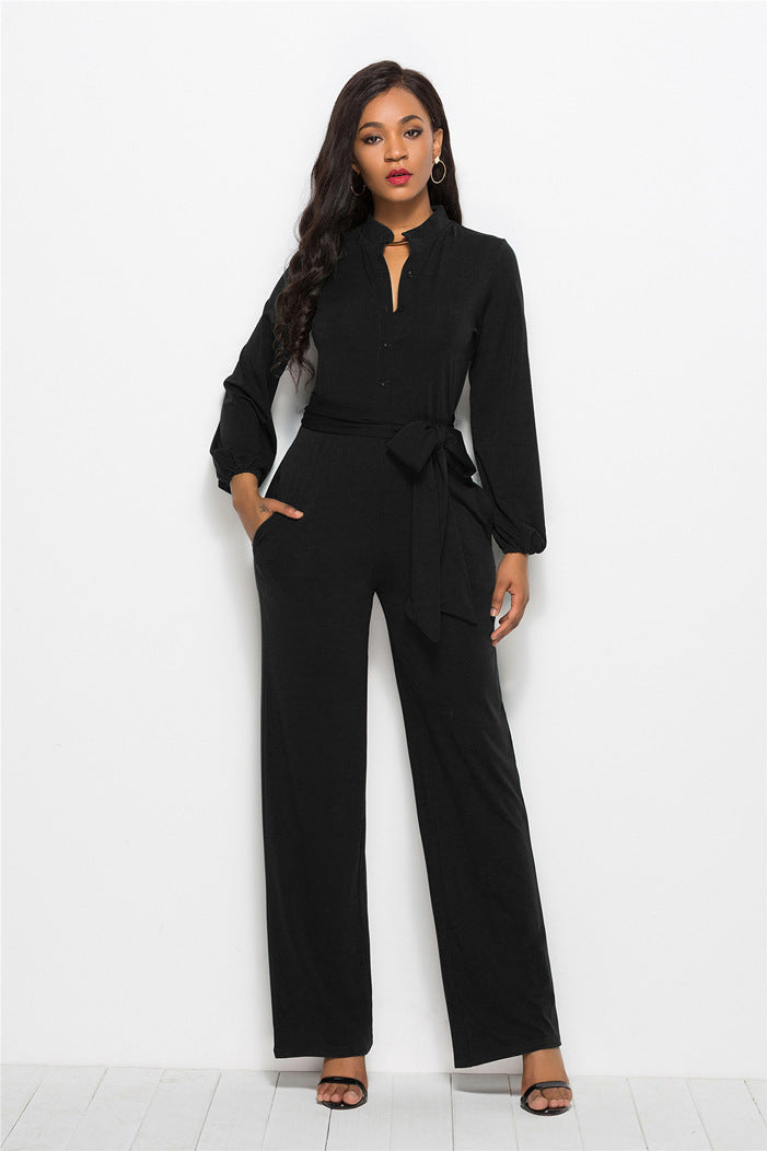 Woman plus large size jumpsuit casual