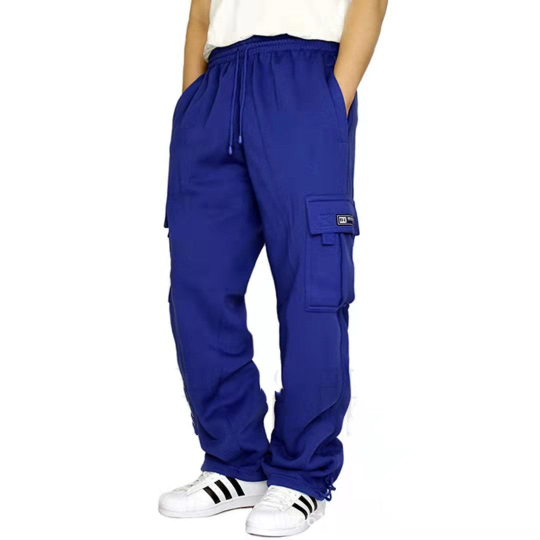 Men Pants Sweatpants Stretch Elastic Waist Jogger Sports Pants Drawstring Trousers Fashion Mens Clothing