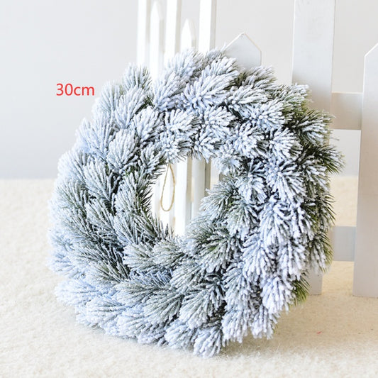 Snowflake pine cone Christmas Wreath