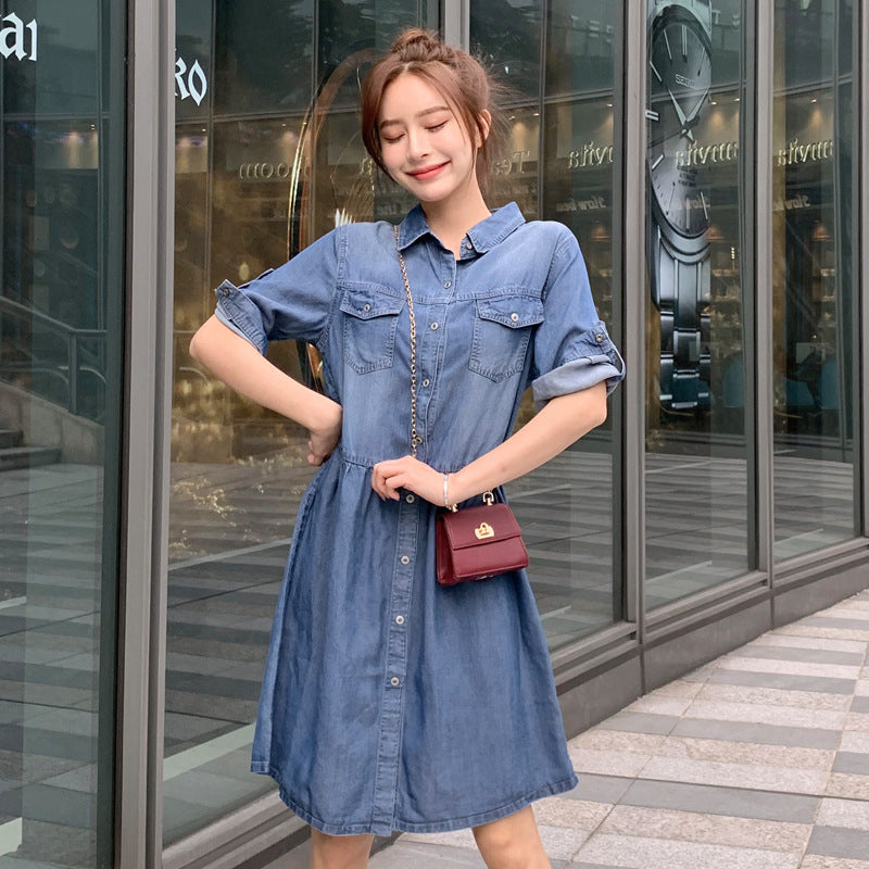 denim dress