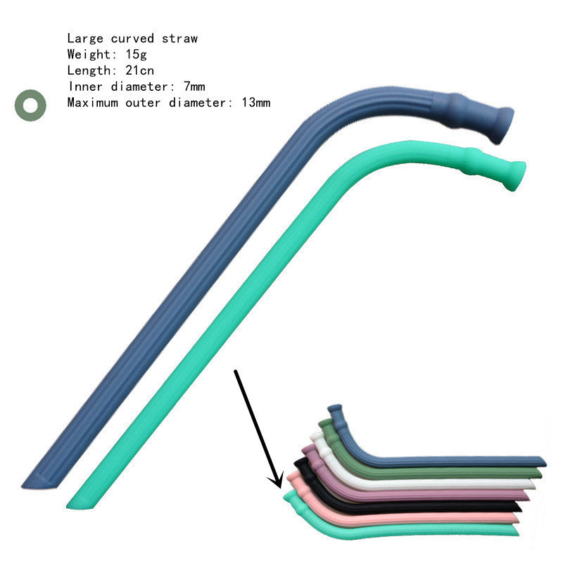 Silicone Straws Can Be Folded And Recycled Odorless Material Food Grade