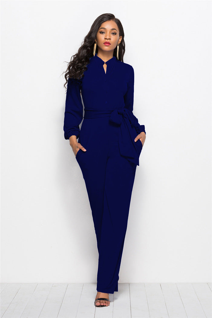 Woman plus large size jumpsuit casual