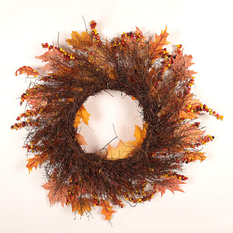 Maple berry Christmas wreath