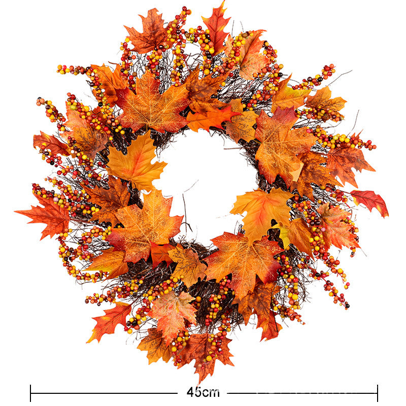 Maple berry Christmas wreath