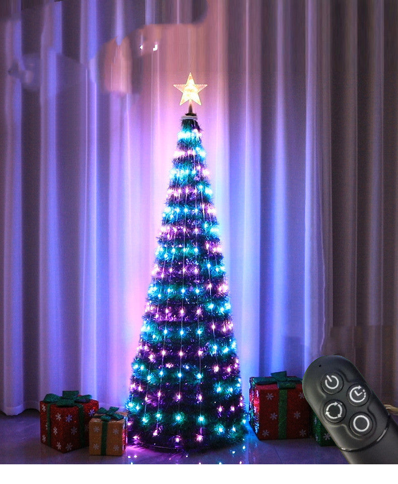 New LED Christmas Tree Lights Multi-function Point-and-control Holiday Decorations