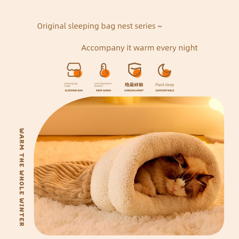 Sleeping Bag Heattech Semi-Enclosed Mat Cat Nest