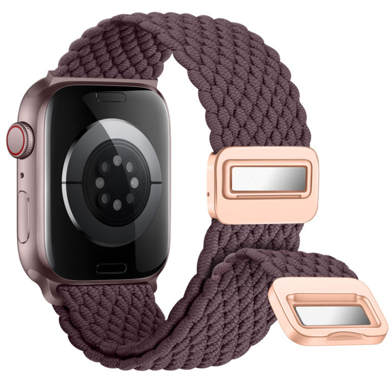 Magnetic Buckle Woven Loop Integrated Strap