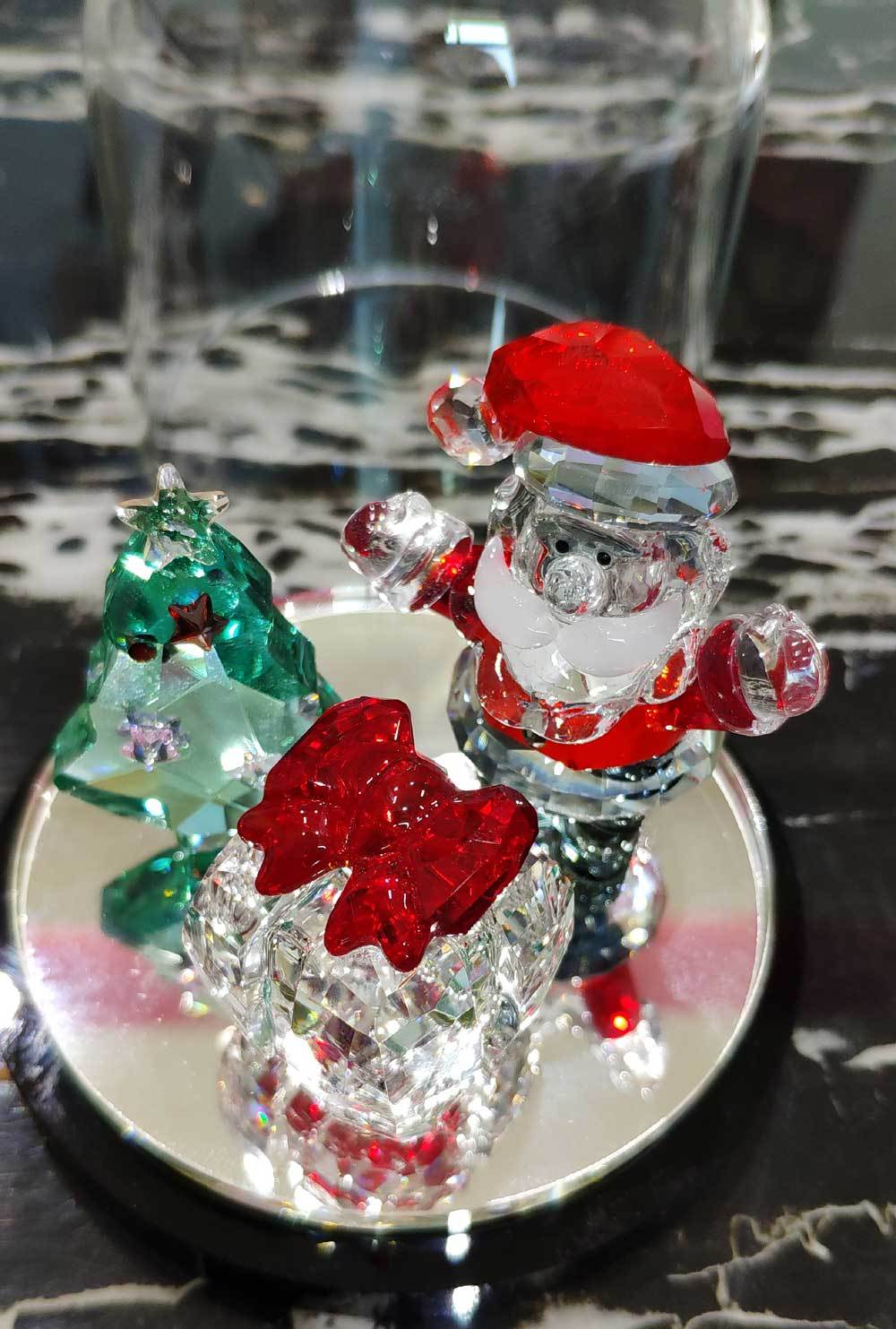 Home Fashion Artificial Crystal Christmas Decoration Set