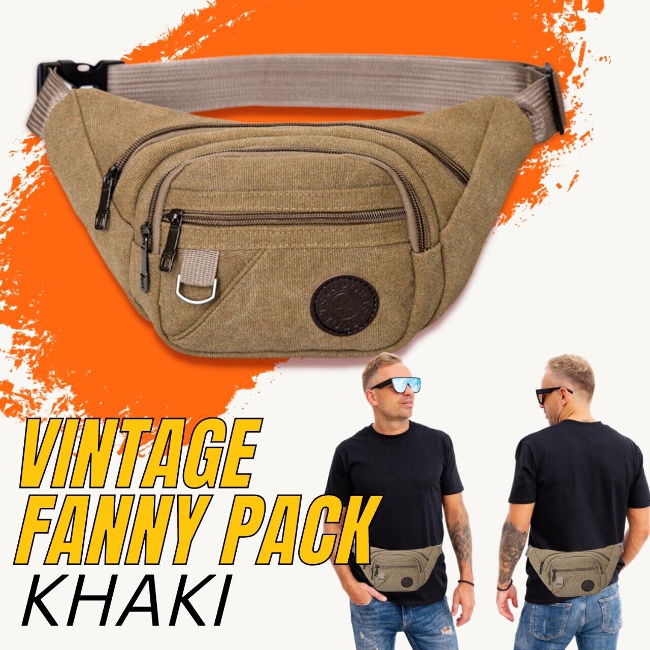 Fanny Pack Men Women Waist Belt Bag Purse Hip Pouch Travel Sport Bum Chest Bag