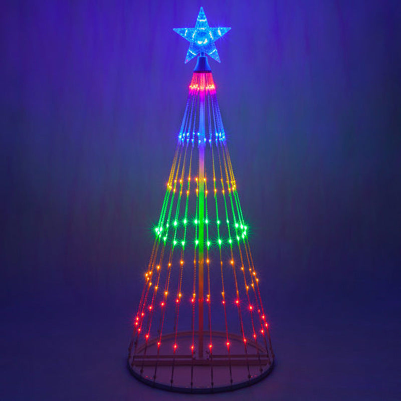 Fashionable LED Point Control Christmas Tree Light Garden Style