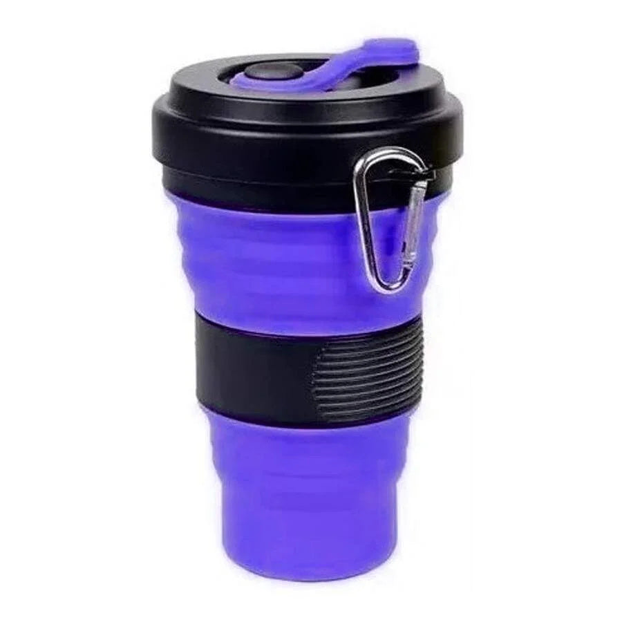 Eco-Friendly Retractable Large Foldable Silicone Cup 550ml