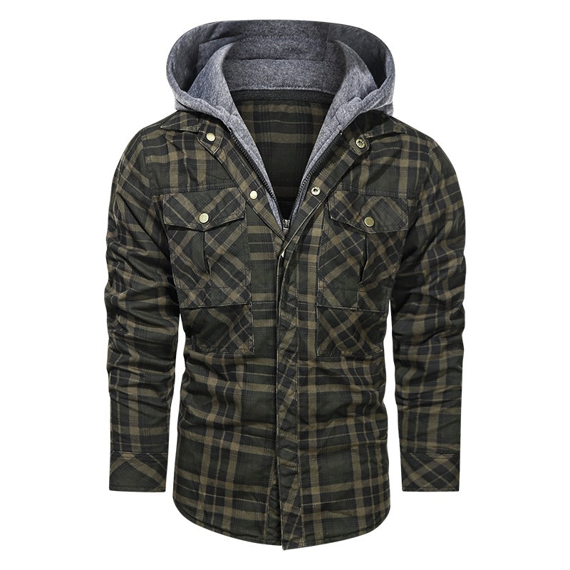 Men Warm Jacket Fleece Thick Autumn Winter Detachable Hoodies Jackets Men Slim Fit Men Clothing