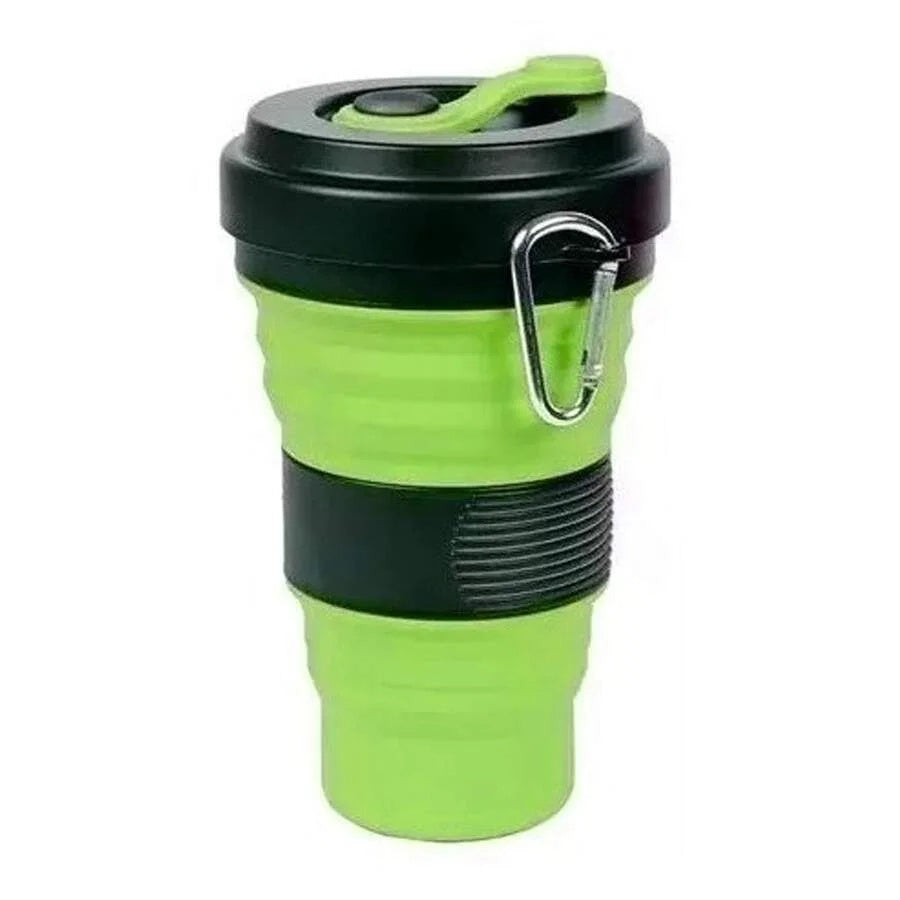 Eco-Friendly Retractable Large Foldable Silicone Cup 550ml