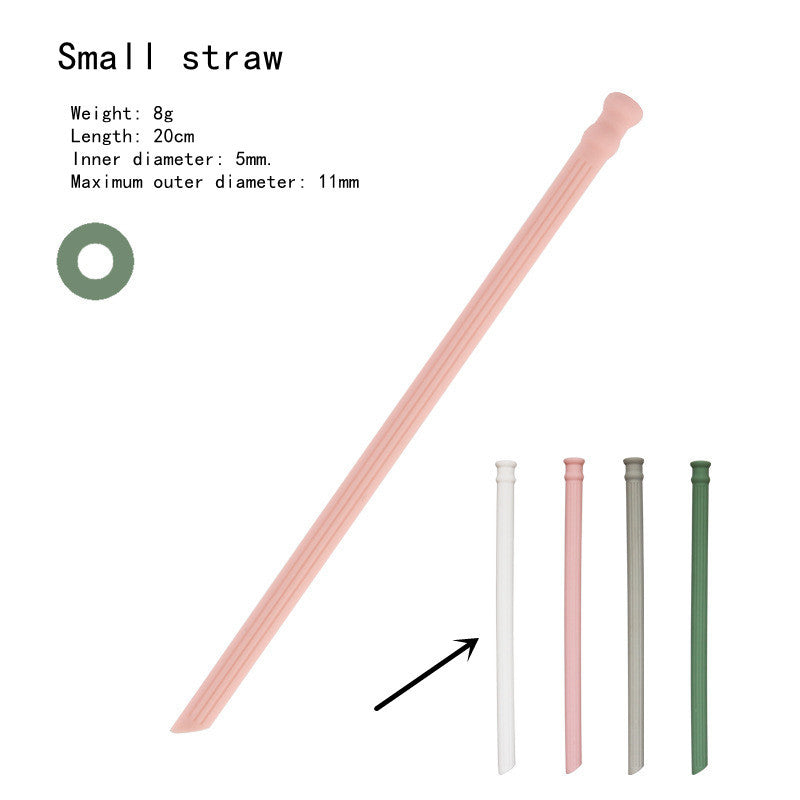 Silicone Straws Can Be Folded And Recycled Odorless Material Food Grade