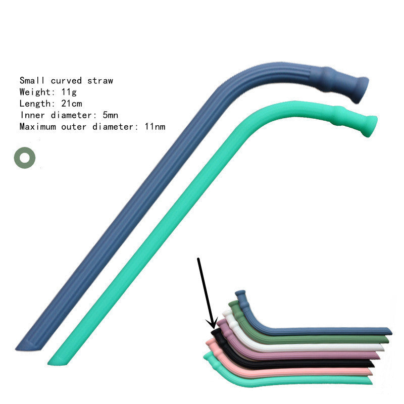 Silicone Straws Can Be Folded And Recycled Odorless Material Food Grade