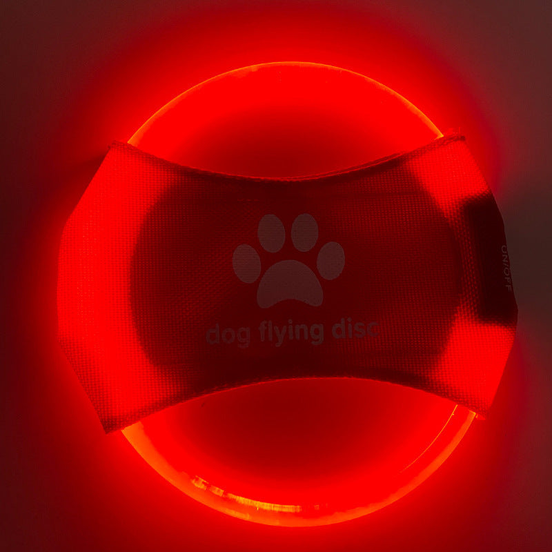 Dog Flying Discs Light Glowing LED Luminous Training Interactive Toys Game Flying Discs Dog Toy Pet Dog Accessories Pet Products