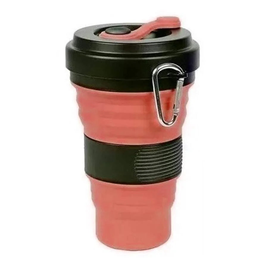 Eco-Friendly Retractable Large Foldable Silicone Cup 550ml