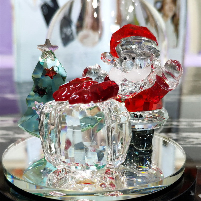 Home Fashion Artificial Crystal Christmas Decoration Set