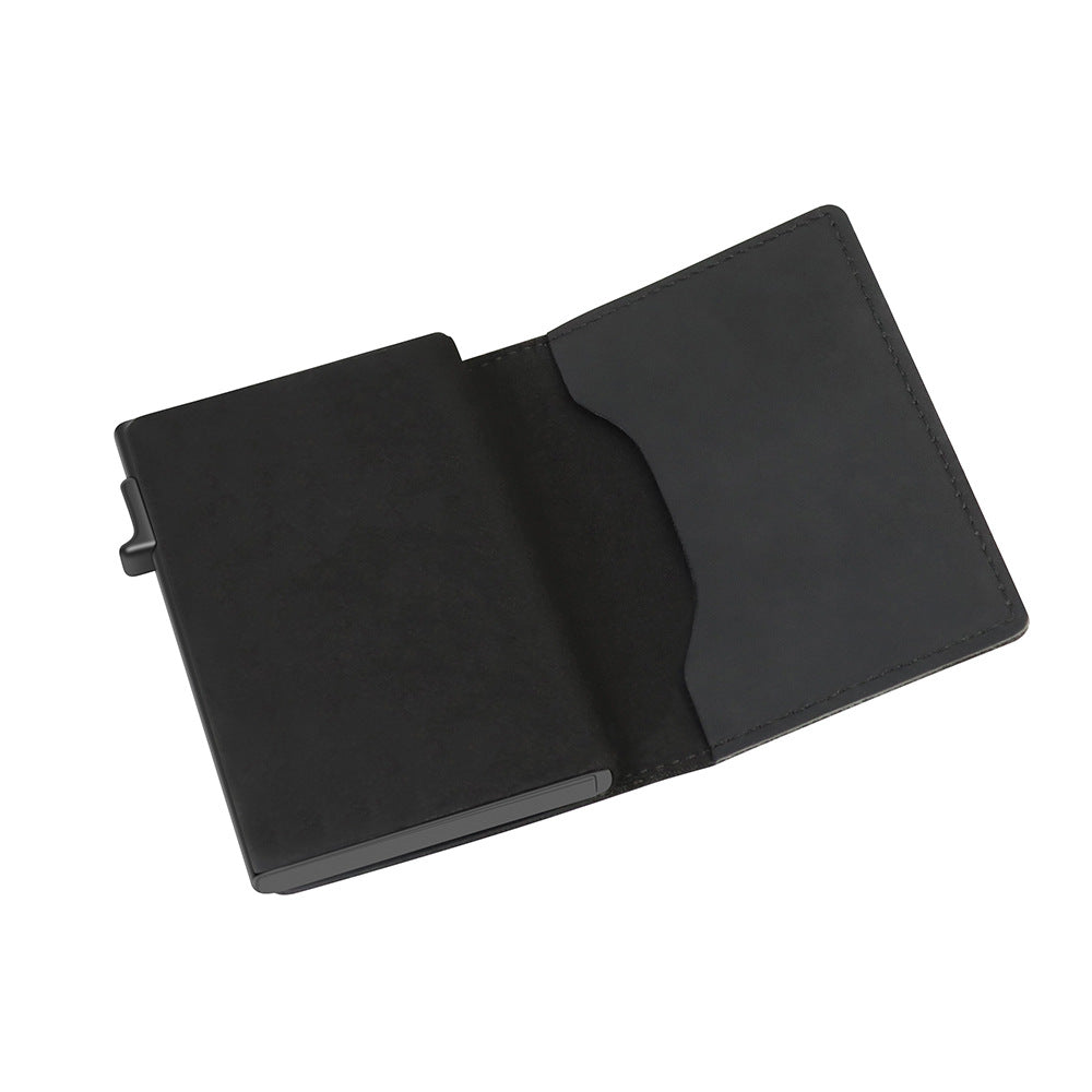 Rfid Card Holder Men Wallets Money Bag Male Black