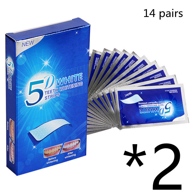 Gel Teeth Whitening Strips White Kit Oral Hygiene Care