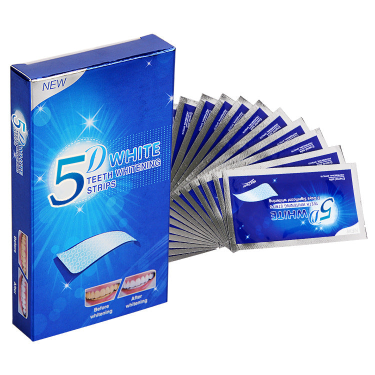 Gel Teeth Whitening Strips White Kit Oral Hygiene Care