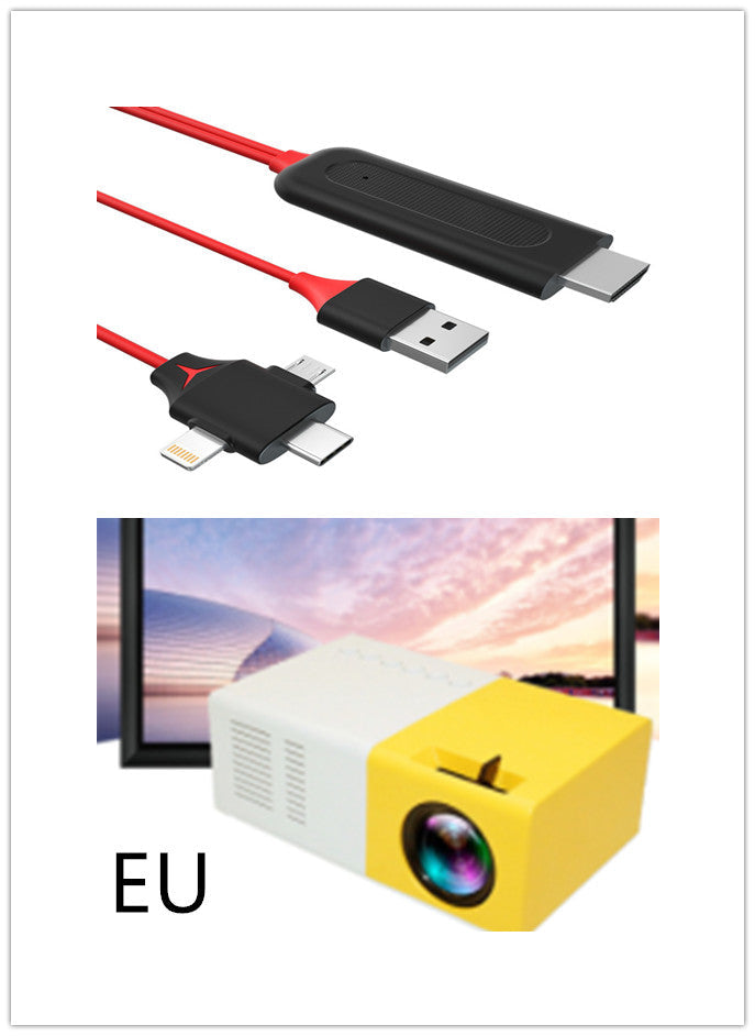 Yg300 Mini Projector: HDMI-compatible 3D HD LED Home Theatre Cinema.