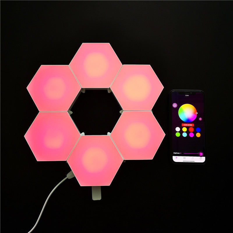 diy assembly hexagonal quantum light working light diy assembly light