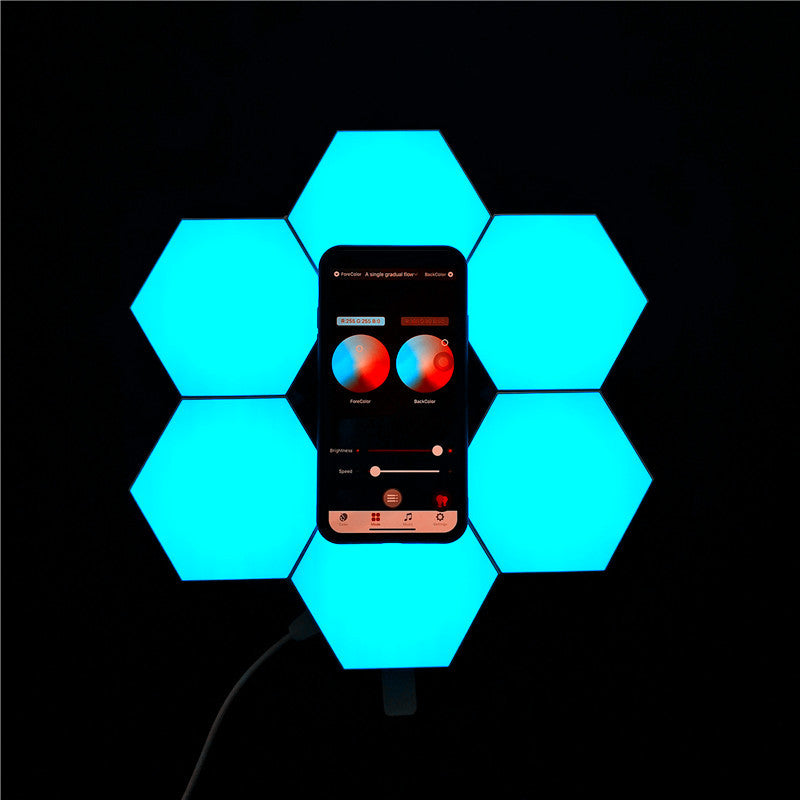 diy assembly hexagonal quantum light working light diy assembly light