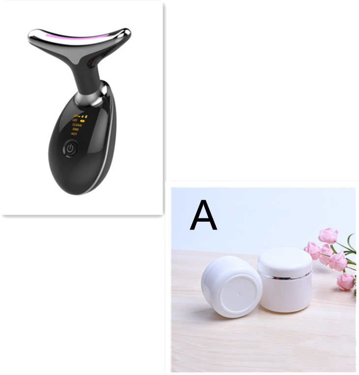 EMS Thermal Neck Lifting And Tighten Massager Electric Microcurrent Wrinkle Remover LED Photon Face Beauty