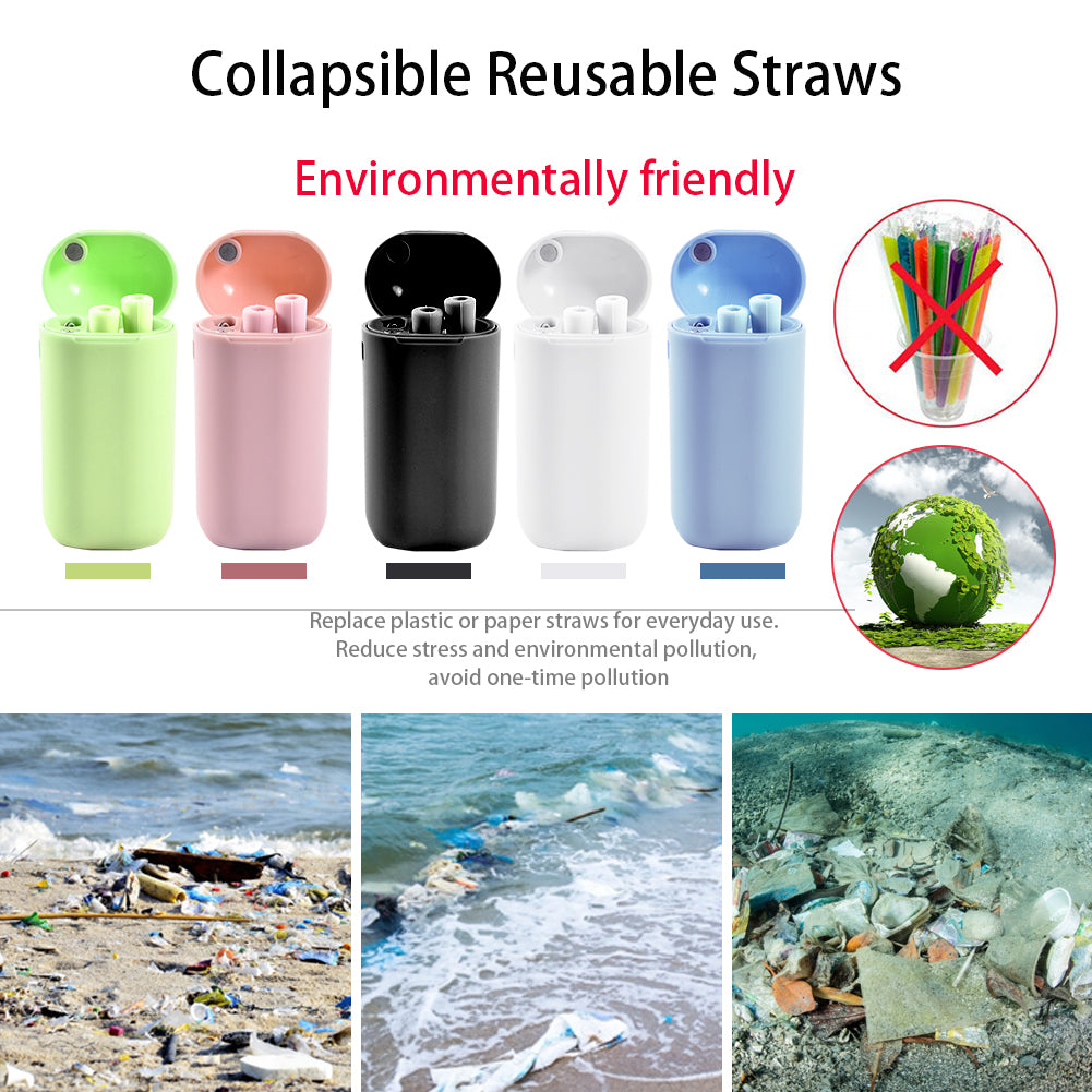 Silicone Folding Straw Travel