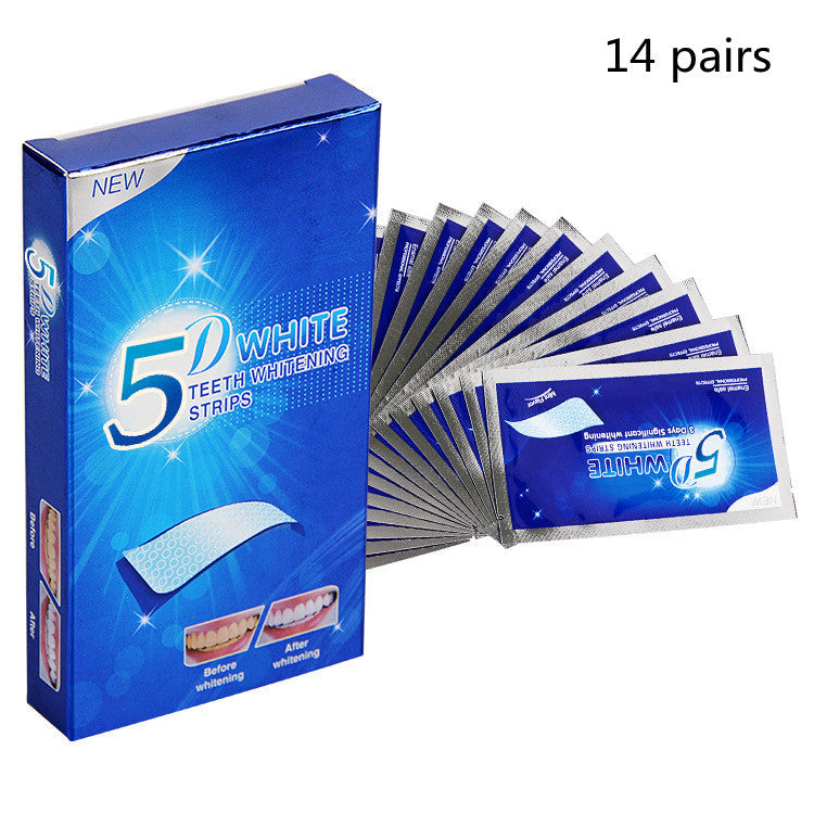 Gel Teeth Whitening Strips White Kit Oral Hygiene Care