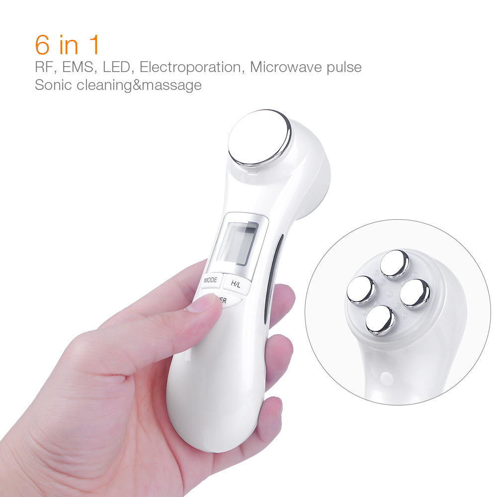 Ultrasonic vibration face-lift massager