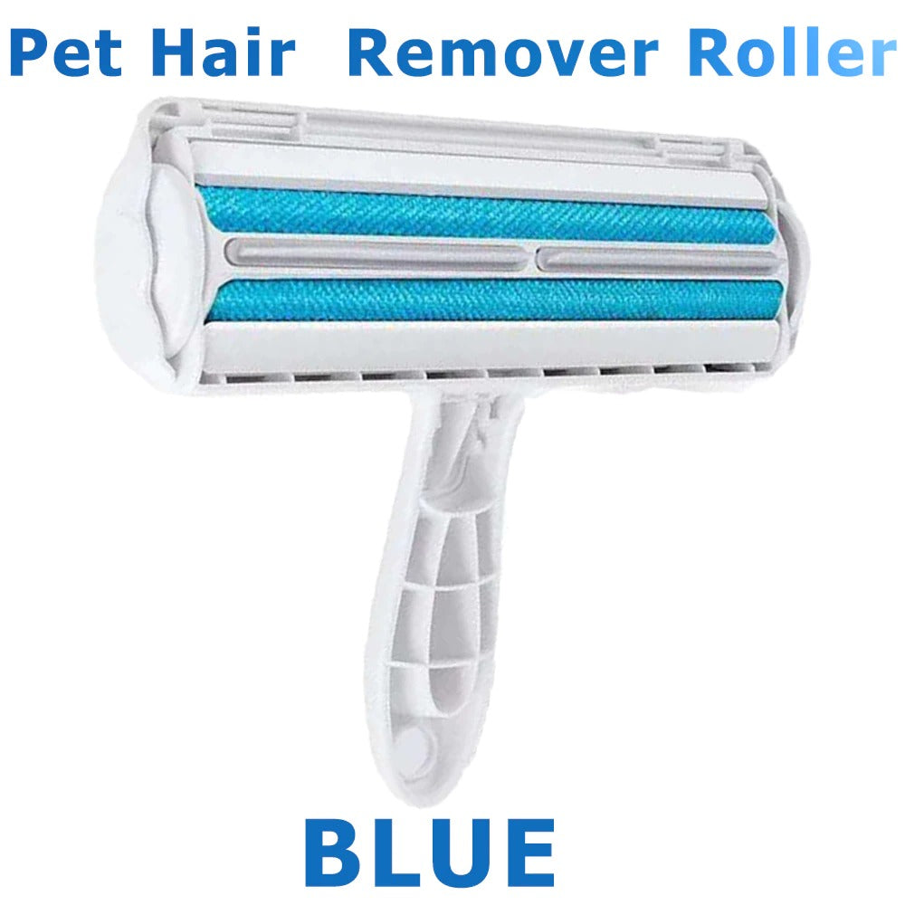 Pet Hair Roller Remover Lint Brush 2-Way Dog Cat Comb