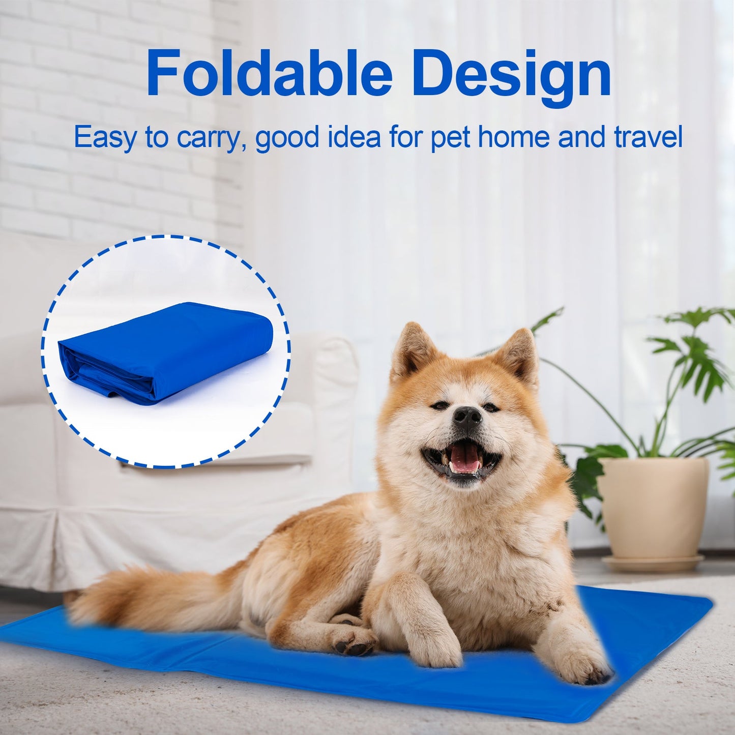 Dog Cooling Mat, Pet Cooling Mat For Dogs And Cats, Pressure Activated Cooling Pad, non-toxic