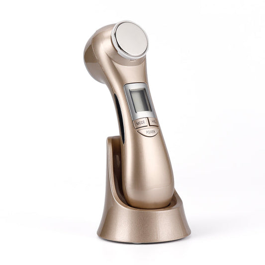 Ultrasonic vibration face-lift massager