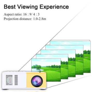 Yg300 Mini Projector: HDMI-compatible 3D HD LED Home Theatre Cinema.