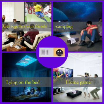 Yg300 Mini Projector: HDMI-compatible 3D HD LED Home Theatre Cinema.