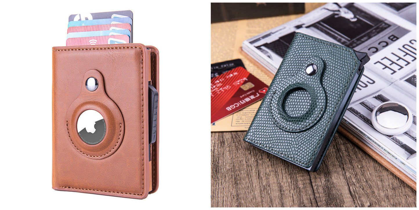 Rfid Card Holder Men Wallets Money Bag Male Black