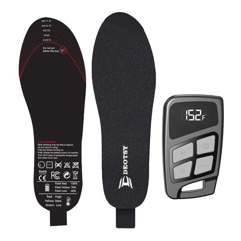 Experience unparalleled warmth with our Warmed Insole Rechargeable insoles - perfectly tailored for your comfort with Digital Temperature Adjustment!