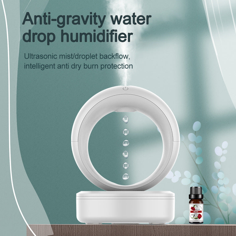 Anti-gravity Air Humidifier Mute Counter Current Humidifier Levitating Water Drops Fogger Electric Humidifiers