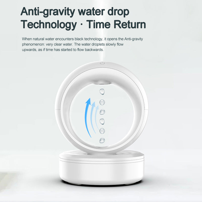 Anti-gravity Air Humidifier Mute Counter Current Humidifier Levitating Water Drops Fogger Electric Humidifiers