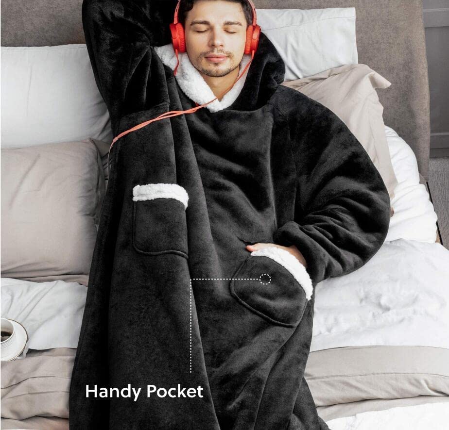 Wearable Oversized  Blanket Hoodie For Adults